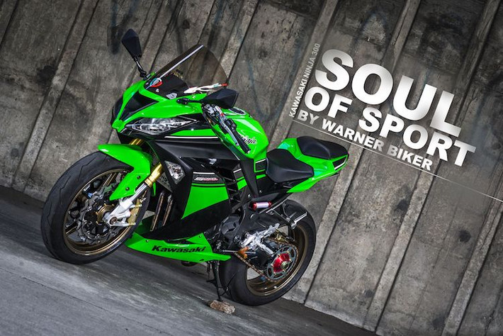 Cùng với Yamaha R3, Kawasaki Ninja 300 là 1 trong 2 những mẫu sportbike "phân khối nhỡ" tầm 300 cc duy nhất trên Thế giới hiện nay. Ở dạng nguyên bản, chiếc xe vốn đã có kiểu dáng thể thao, tuy nhiên xưởng độ Warner Biker ở Thái Lan vẫn muốn chiếc Ninja 300 trông mạnh mẽ và giống những chiếc superbike hơn nữa.