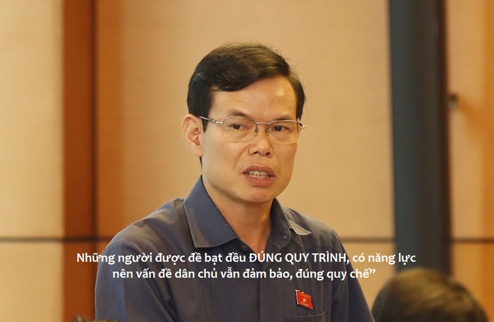 "Nếu mọi người lên Hà Giang sẽ biết năng lực của các cán bộ được bổ nhiệm như thế nào. Những người được bổ nhiệm đều có năng lực và được thực tế chứng minh" - ông Triệu Tài Vinh khẳng định việc bổ nhiệm vợ, con, em trai, em rể… của ông làm lãnh đạo ở các sở, ngành ở địa phương.