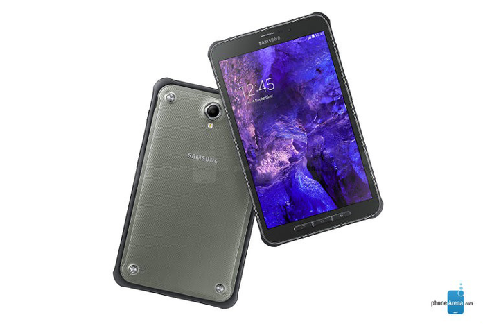 Samsung Galaxy Tab Active có thể tự bảo vệ mình khỏi nước và bụi (chứng nhận IP 67). Ngoài ra, bạn có thể thả rơi máy tính bảng này ở chiều cao 1,2 m và nó sẽ không hề gì.