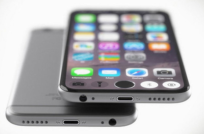Phần dưới của thiết kế khá giống iPhone 6 và màn hình được trang bị kính sapphire.