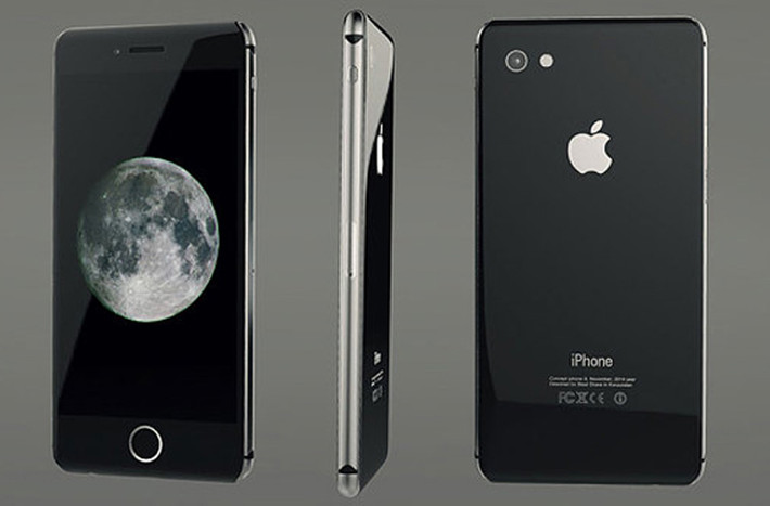 Nhà thiết kế Steel Drake lại hình dung iPhone nhỏ gọn hơn với các ống kính và nút nguồn, tăng giảm volume hơi nhô ra ngoài.