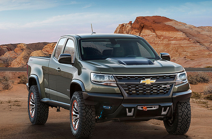Chevrolet Colorado ZR2 được giới thiệu lần đầu tiên vào năm 2014, tại Los Angeles Auto Show. Mặc dù rất ấn tượng với động cơ Duramax diesel 2,8 lít và bánh xe địa hình cỡ lớn, nhưng chiếc xe này chưa từng xuất hiện tại bất kỳ showroom nào.