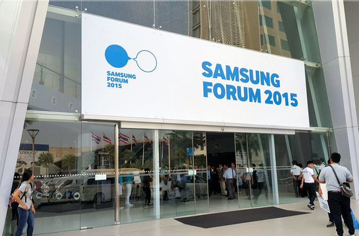 Không gian diễn ra sự kiện Samsung Forum 2015.