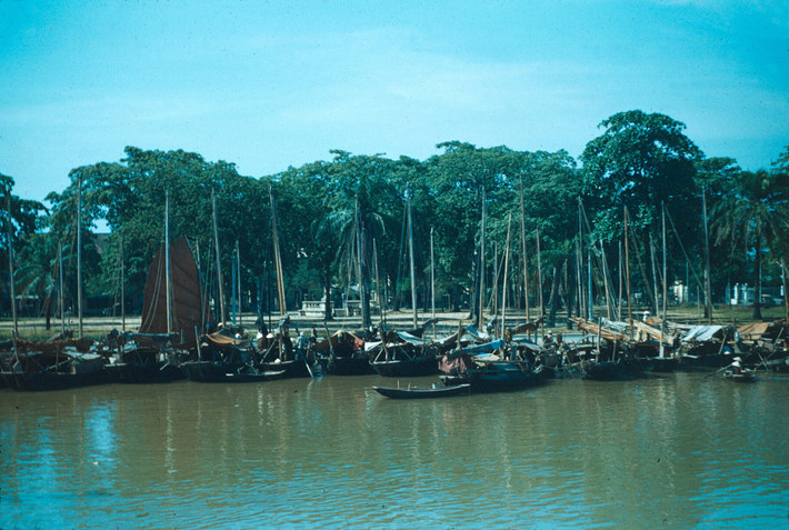 Một bến tàu ở Hải Phòng.