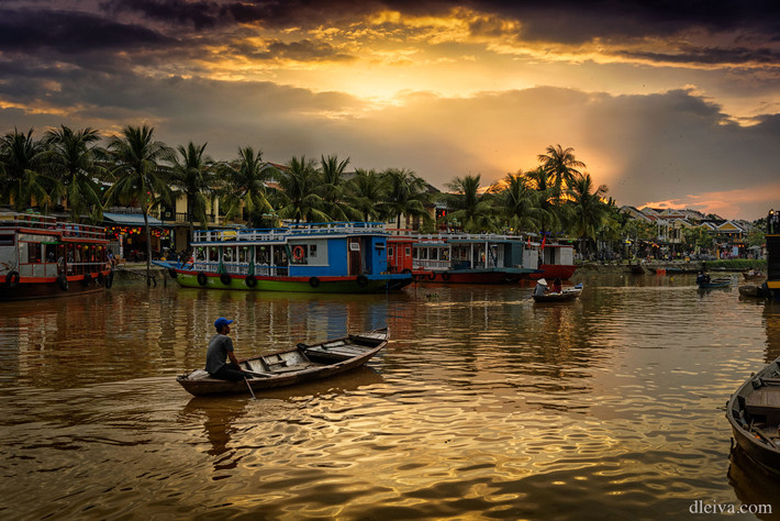 Hoàng hôn trên sông nước Hội An, Di sản văn hóa thế giới ở tỉnh Quảng Nam.