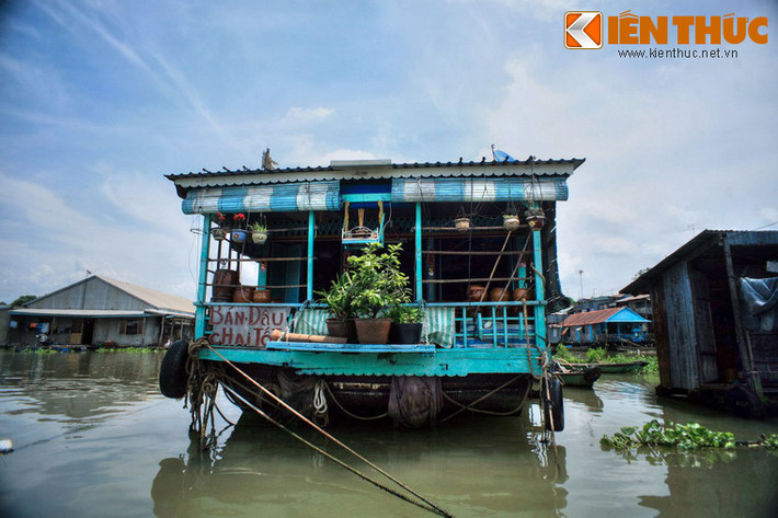 Do nhu cầu sinh hoạt của dân cư, nhiều dịch vụ đã phát sinh ở làng nổi như cửa hàng kinh doanh, sửa chữa máy móc, bán xăng dầu... không khác gì các khu phố trên đất liền.