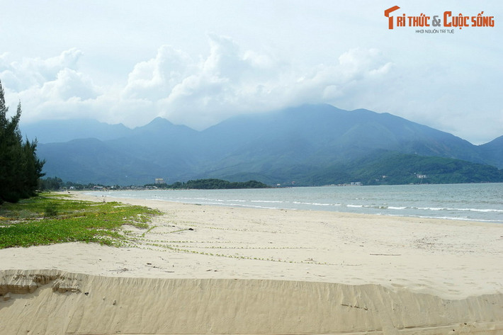 Khung cảnh hoang sơ trên bãi biển Xuân Thiều, phía Tây Bắc thành phố Đà Nẵng.