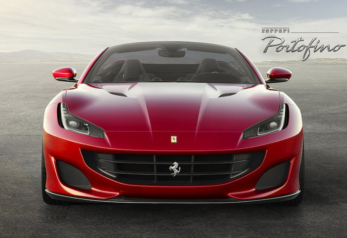 Vẫn được thiết kế nhằm lôi kéo các khách hàng mới đến với thương hiệu Ferrari, nhưng Portofino đã "sắc sảo" hơn California ở cả thiết kế lẫn hiệu năng. Ở phía trước, có thể thấy rõ sự tương đồng về ngôn ngữ thiết kế của chiếc xe so với các "đàn anh" mới được giới thiệu gần đây - 812 Superfast hay GTC4Lusso với lưới tản nhiệt "miệng cười" lớn và đèn pha LED hình chữ L.