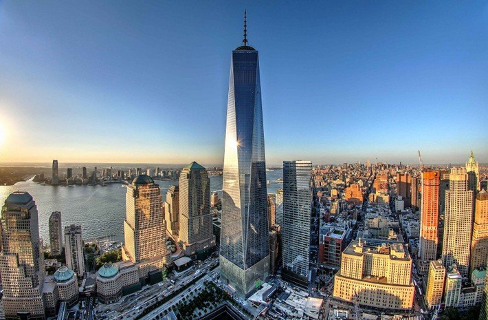 Sau khi khánh thành vào ngày 3/11/2014, One World Trade Center trở thành tòa nhà cao nhất nước Mỹ, và là một trong số các tòa nhà cao nhất thế giới. Ảnh: Aecom.