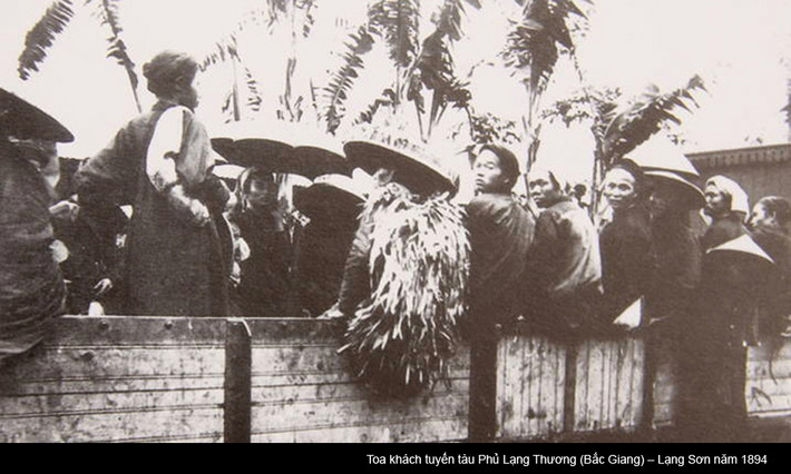 Toa khách tuyến tàu Phủ Lạng Thương – Lạng Sơn năm 1894.