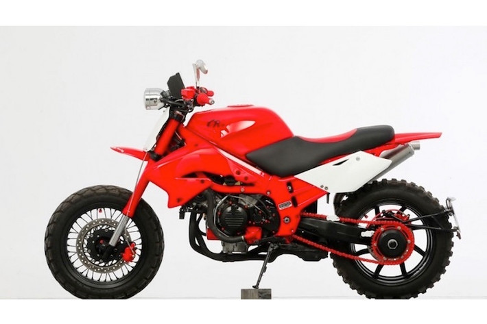 Đầu thập niên 90, Honda VFR750 là một dòng sportbike rất được ưa chuộng, bởi động cơ V4 mạnh mẽ cùng thiết kế đẹp mắt với gắp đơn phía sau. Tuy nhiên từ trước tới nay, chưa có ai nảy ra ý tưởng độ chiếc xe thành dáng "cào cào" enduro như Carlos Avendano từ xưởng Chilly Racing ở Tây Ban Nha.