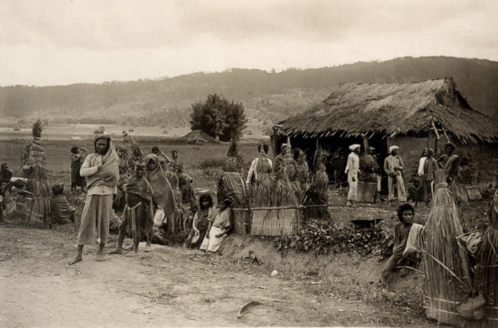Khu làng của người Thượng.