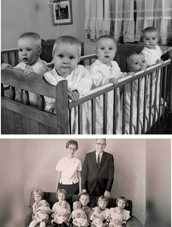 Các bé sinh 5 nhà Fischer ra đời năm 1963 cũng là trường hợp sinh 5 đầu tiên tại Mỹ sống được đến hết thời thơ ấu đến khi trưởng thành. Trước đó, cặp vợ chồng này cũng đã có 5 con.