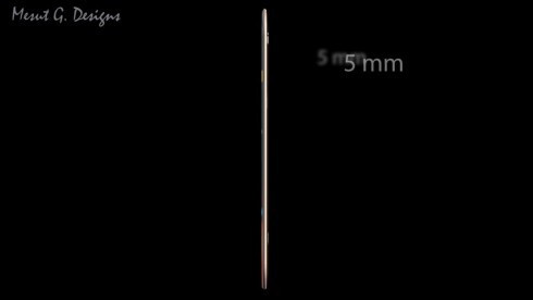 Đây là độ mỏng chưa có trên thực tế. Nếu công nghệ pin trên smartphone có những phát minh mới, concept này có thể thành hiện thực.