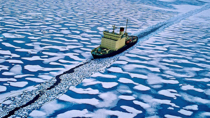 Hành lang Tây Bắc (Northwest Passage) là tuyến đường dài 1.500 km dọc theo bờ biển phía Bắc của lục địa Bắc Mỹ, qua các quần đảo Bắc Cực thuộc Canada để kết nối Thái Bình Dương, Bắc Băng Dương và Đại Tây Dương. Ảnh: Wallace Immen.