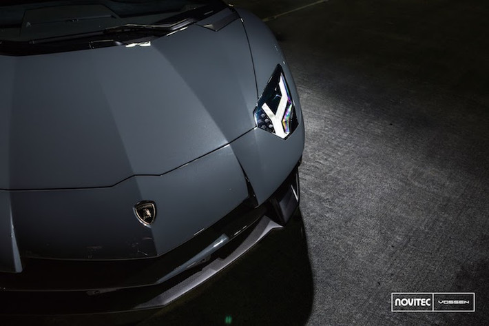 Vốn đã có ngoại hình rất "dữ dằn", Novitec chỉ cải thiện một chút hiệu năng khí động học của siêu xe Aventador SV Roadster bằng cách thêm vào cho xe các cánh khuếch tán gió phía trước, phía sau và hai bên thân xe. Ở phía sau, chiếc xe còn có một cánh đuôi lớn được gắn cố định.