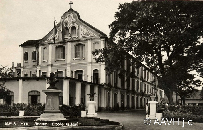 Trường Pellerin, nay là Học viện Âm nhạc Huế, 1920. Ảnh: Aavh.org