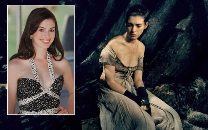 Ngôi sao của bộ phim “Những người khốn khổ” Anne Hathaway đã giảm gần 4kg trong vòng 3 tuần trước khi vào vai rồi lại giảm tiếp 6kg trong quá trình sản xuất.