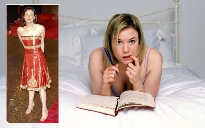 Để vào vai nữ chính trong “Nhật ký tiểu thư Jones”, Renee Zellweger phải tăng 13kg. Nữ diễn viên có thân hình mảnh mai này giảm cân ngay sau đó nhưng lại đồng ý tăng cân cho vài vai diễn tiếp theo.