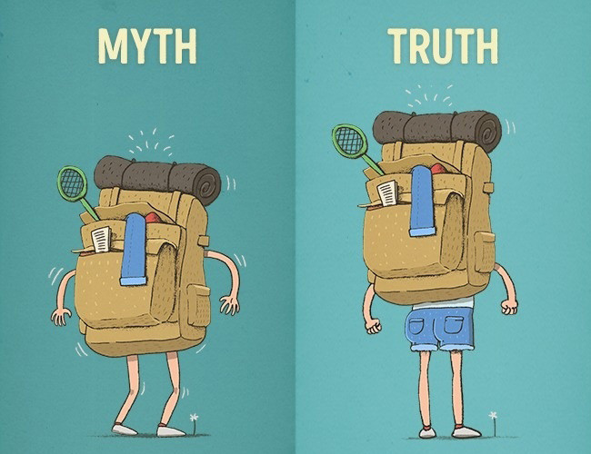 Đeo ba lô sau lưng có thể khiến trẻ bị mắc bệnh mãn tính từ khi còn nhỏ.Vị trí đeo ba lô lý tưởng nhất là cao hơn eo 5cm và chỉ nên mang những thứ thực sự cần thiết để lưng không bị quá tải.