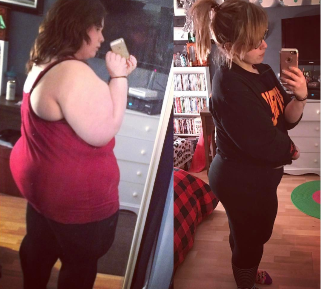 Giờ đây đã 27 tuổi và giảm được một trọng lượng 70kg ấn tượng, Carly luyện tập 6 tiếng mỗi ngày, trong đó có 3 ngày tập tạ và 3 ngày tập cardio. Chính cô cũng cảm thấy ngạc nhiên vì khả năng của mình.