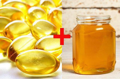 Cấp ẩm hiệu quả cùng mật ong Bước qua cộng đoạn trị thâm cho môi, các nàng cũng nên để tâm một chút cho việc cấp ẩm. Bạn có thể kết hợp mật ong cùng với các nguyên liệu khác để nhanh chóng sở hữu đôi môi trong mơ nhé! Ảnh: Mật ong kết hợp cùng Vitamin E càng đẩy nhanh thời gian thu lại kết quả.