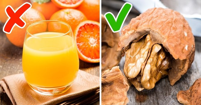 6. Trái cây họ cam quýt Những người được chẩn đoán mắc bệnh tiểu đường hay có vấn đề về dạ dày nên tránh ăn trái cây họ cam quýt khi dạ dày trống rỗng. Các loại trái cây có tính axit cao như cam, chanh hay bưởi có thể sinh ra phản ứng tiêu cực với dịch tiêu hóa, từ đó gây kích ứng, ợ nóng và các vấn đề về dạ dày. Ngoài ra, các loại trái cây có hàm lượng carbohydrates cao như họ cam quýt còn có thể làm tăng lượng đường cho cơ thể vào buổi sáng sớm, điều này khá nguy hiểm cho những bệnh nhân tiểu đường. Nếu bạn muốn cải thiện sức khỏe tiêu hóa, hãy chọn thêm quả óc chó vào thực đơn bữa sáng của mình.