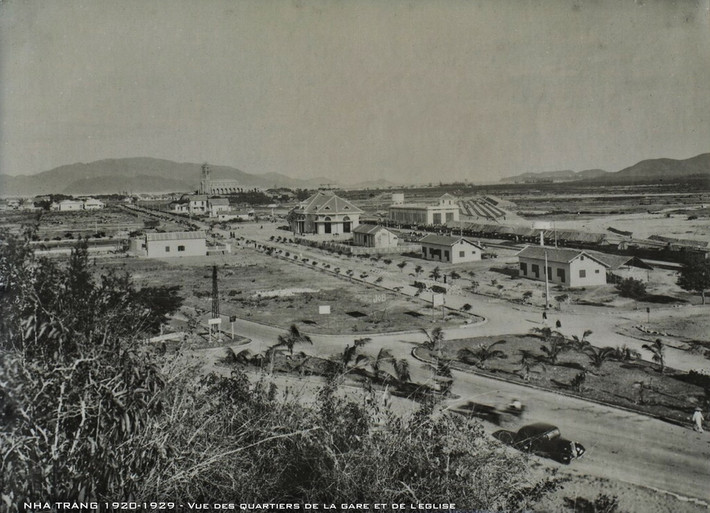 Quang cảnh khu vực ga Nha Trang thập niên 1920.