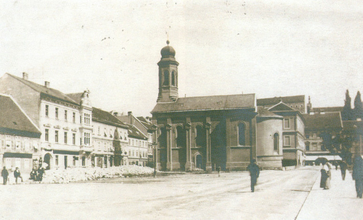 Quảng trường Peter Preradović và nhà thờ Chính Thống giáo, Zabreb năm 1897. Ảnh: Vintag.