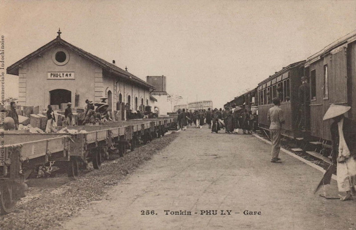 Ga Phủ Lý ở Hà Nam, Việt Nam thời thuộc địa.