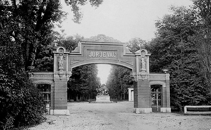 Cổng chính của công viên Maksimir, 1871. Ảnh: Vintag.
