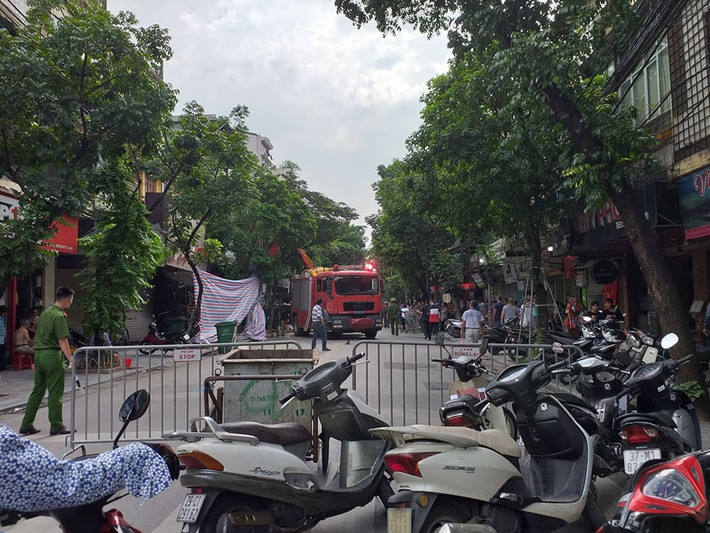 Hiện trường được phong tỏa.