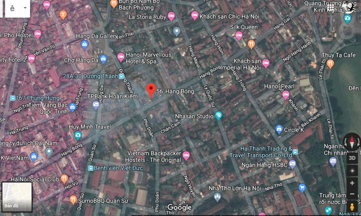 Vị trí nơi xảy ra sự việc. Ảnh Google maps