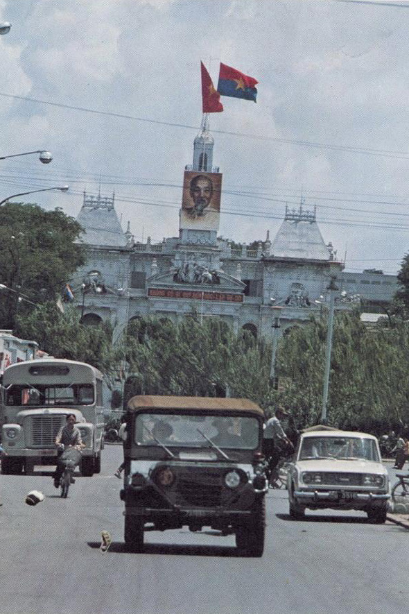 Đường Nguyễn Huệ sau ngày giải phóng.
