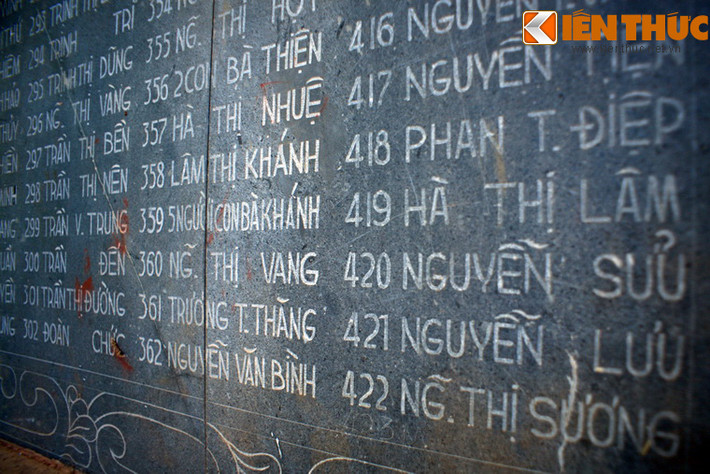 Trong số những người thiệt mạng có đến 269 phụ nữ (12 người bị cưỡng hiếp đến chết), 104 người già, 174 trẻ em. Ba hộ gia đình bị giết sạch không còn một ai.