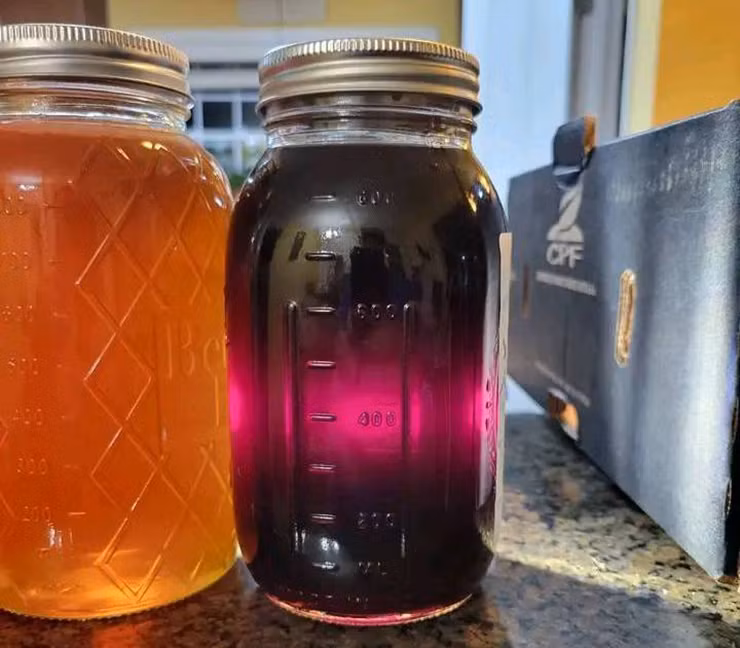 Mật ong tím tưởng đồ giả hoá ra đặc sản ở vùng đất này ảnh 1