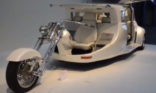 Cận cảnh "con lai" siêu dị giữa Harley và Limo