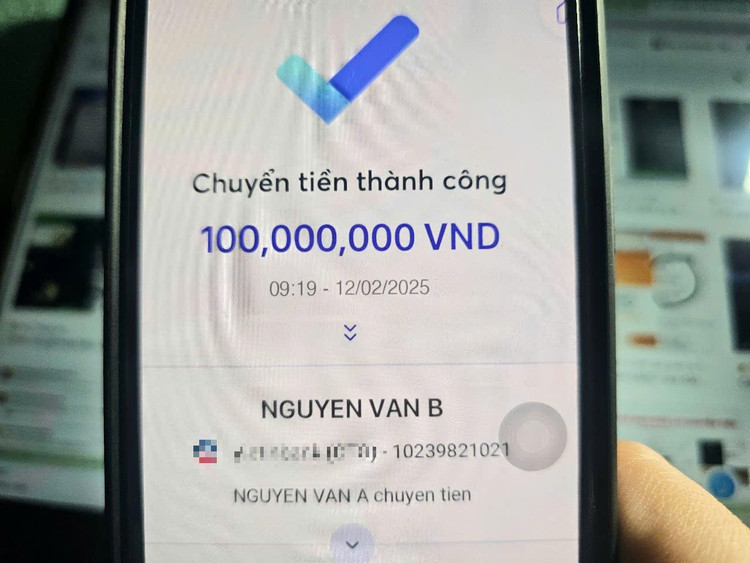 Gefälschte Überweisungsrechnung, erstellt von der Website Taobillgia (Foto: Nguoi Lao Dong) bill-gia.png