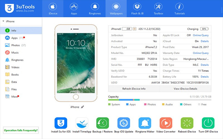 Ngoài ra, nên dùng phần mềm chuyên dụng như coconutBattery hoặc 3uTools để kiểm tra kỹ hơn. cu-7.png