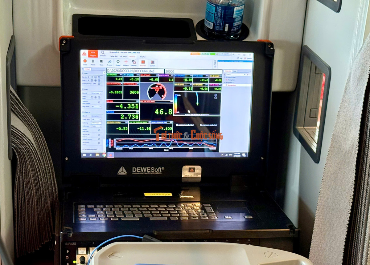 Ngoài ra, hệ thống cũng ghi nhận được hai thông số quan trọng là góc lắc ngang và góc lắc dọc của thân xe trong quá trình di chuyển. Trong đó, góc lắc ngang phản ánh mức độ nghiêng của xe khi vào cua. Nếu giá trị này vượt quá giới hạn an toàn có thể làm tăng nguy cơ mất ổn định hoặc lật xe nguy hiểm.