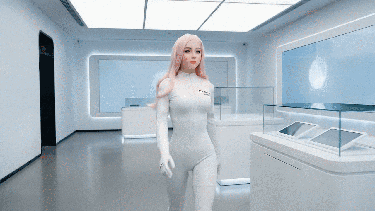 Ngắm "nàng" robot thả dáng, đá lông nheo đầy cảm xúc