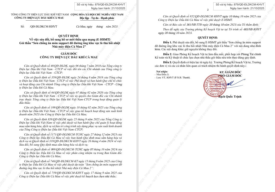 View - Gói thầu 4,9 tỷ ở Cà Mau: Sửa HSMT sau kiến nghị, 2 nhà thầu cạnh tranh | Báo Tri thức và Cuộc sống - TIN TỨC PHỔ BIẾN KIẾN THỨC 24H