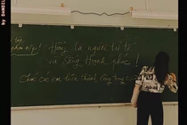 Rưng rưng bài học cô chủ nhiệm cho tiết học cuối cùng