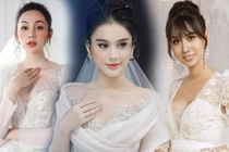 Mỹ nhân chuyển giới diện váy cưới: Lâm Khánh Chi 'lồng lộn'