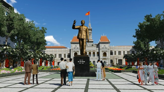 Ngoài ra, tại quảng trường cũng có trung tâm điều khiển ánh sáng, nhạc nước, âm thanh...