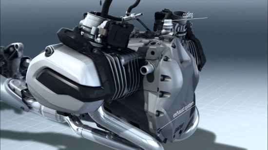 Động cơ Boxer: Đặc trưng của các dòng xe đến từ BMW, một số dòng xe của Ural, Dnepr... của Liên Xô. Ưu điểm: Cân bằng, momen xoắn lớn. Nhược điểm: Chiều rộng động cơ lớn. Đặc trưng trên những chiếc BMW Adventure, sidecar BMW, sidecar Ural, Dnepr… Ảnh: Động cơ boxer- niềm tự hào của BMW.