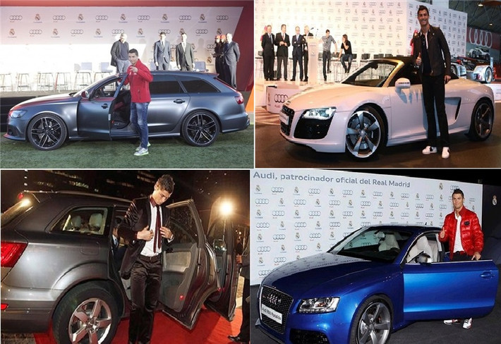 Bộ sưu tập siêu xe của Ronaldo còn có chiếc Audi RS6 có giá 80.000 USD, Audi R8 giá 150.000 USD, Audi Q7 có giá 50.000 USD và Audi RS5 chưa rõ giá.