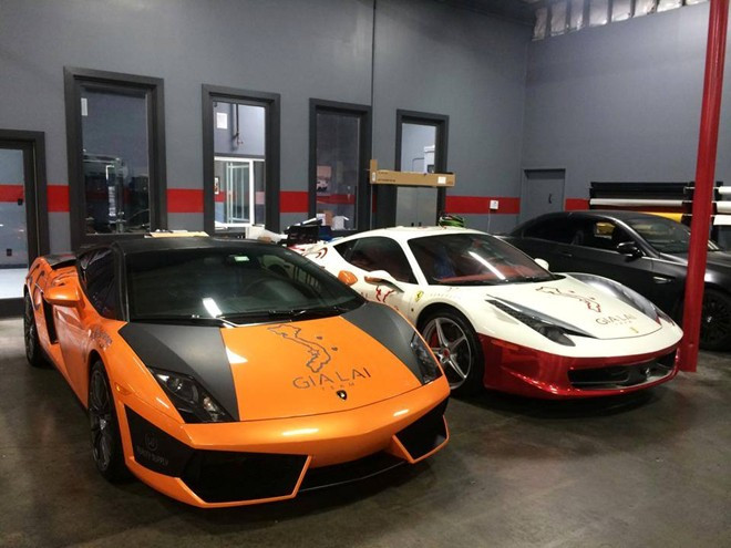 Những siêu xe đình đám như Lamborghini Gallardo, Ferrari 458 Italia, Audi R8.