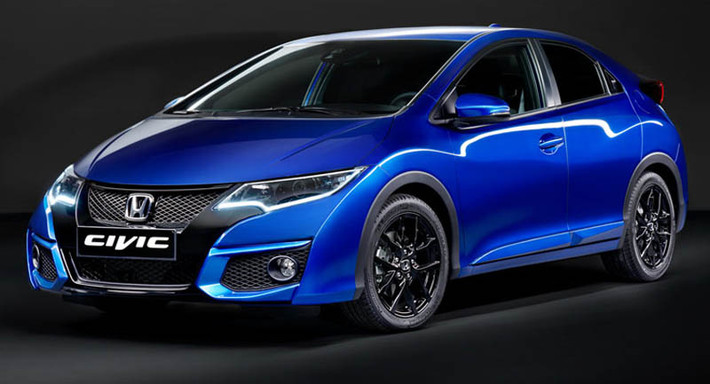 Honda cải tiến một số chi tiết ở ngoại thất Civic hatchback và tourer 2015.