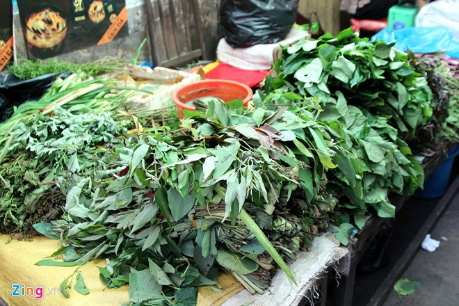 Những loại rau rừng với tên khá lạ như lá cóc, rau sông, rau nhái, quế vị... đã trở thành đặc sản được người dân tìm mua. Song hiện nay, chúng chỉ có thể được tìm thấy ở một vài sạp rau nhỏ lẻ.